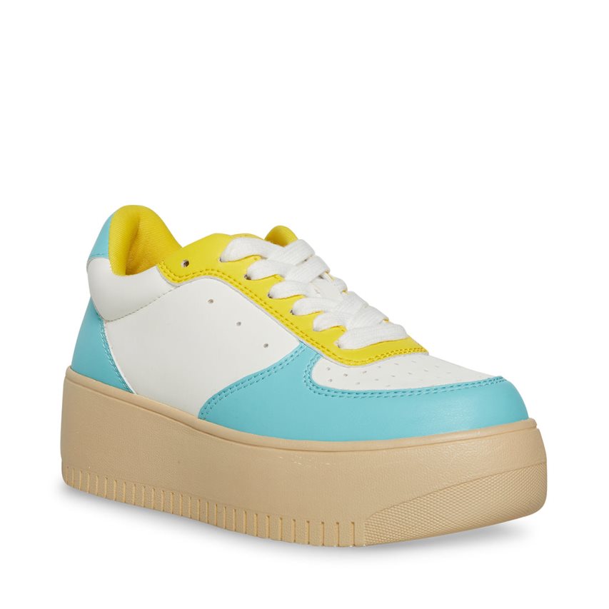 Zapatos Plataforma Steve Madden Rocket Mujer Blancas Azules | ES ZY8931